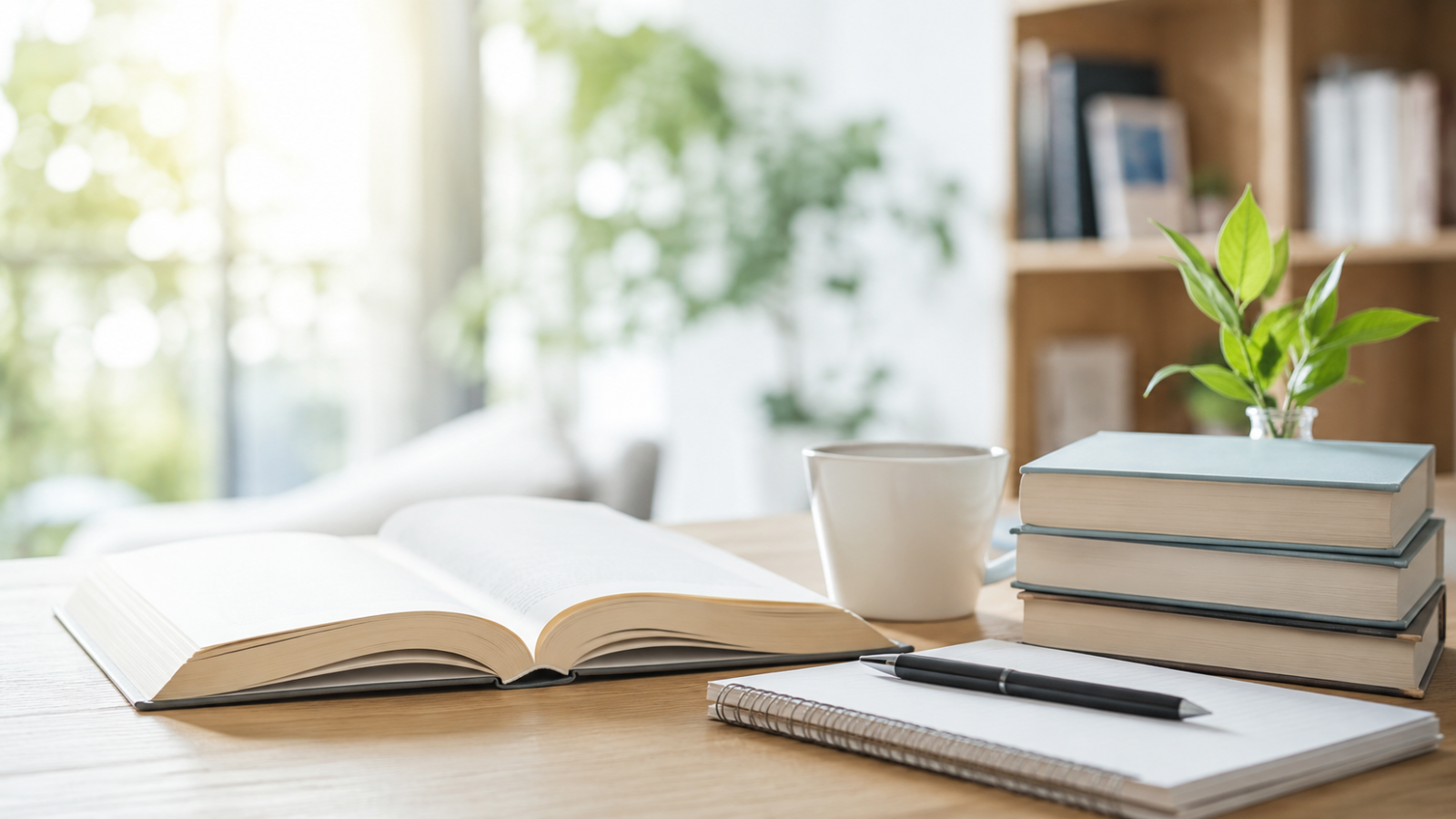 書籍とノートで学びを深めるイメージ